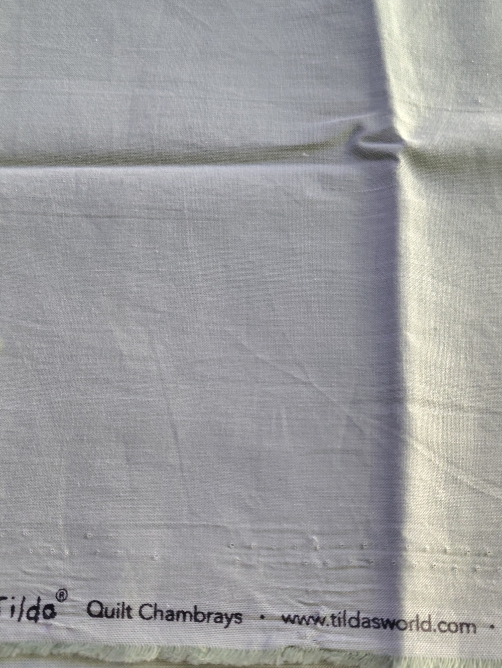 Tilde Quilt Chambray Fabric - 42 Wide By 1/2 Yard